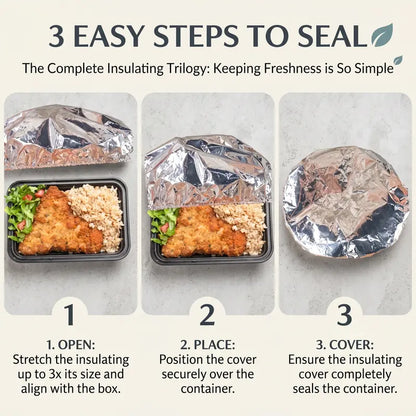 🧑‍🍳50K+ SOLD!✨ 💝Aluminum Foil Heat-retaining Cover (50pcs)