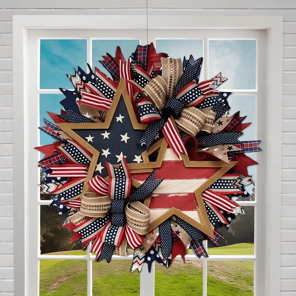 🔥Flash Sale-60% Off🔥Honor the Journey: The Hand-Crafted 250th Anniversary Tribute Wreath