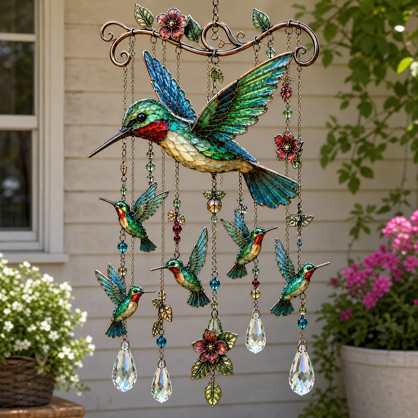 🔥 Last Day 50% OFF 🐦 Graceful Hummingbird Wind Chime 🎐 Add Beauty to Every Breeze