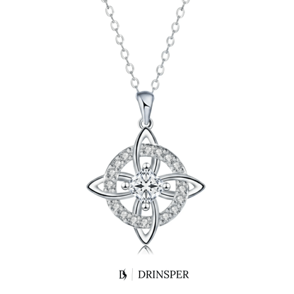 Mystical Birthstone Witches Knot Necklace – Natural Crystal🔮💞Protect Your Loved Ones
