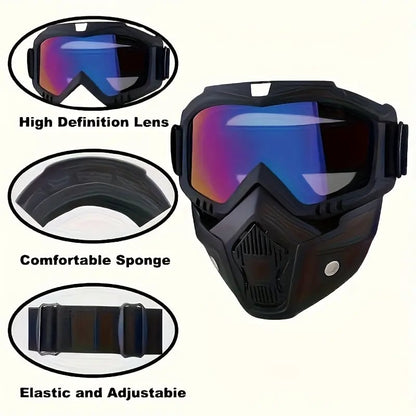 Full-Face Safety Goggles with Wide Vision Protection