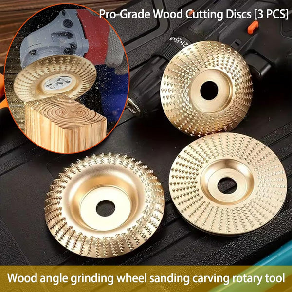 Wood Carving Disc Set for Angle Grinder 3Pcs