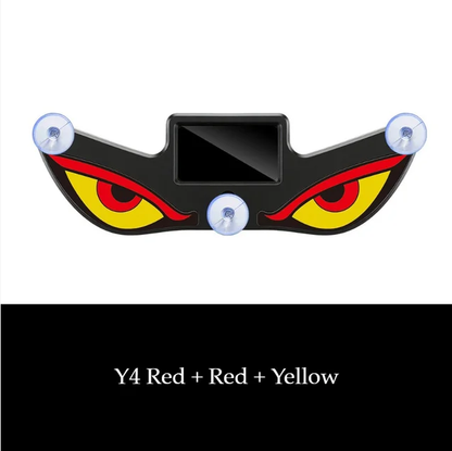 😈 Devil eye LED effect, high visibility at night! ☀️ Solar + Type-C dual charging, no wiring needed!