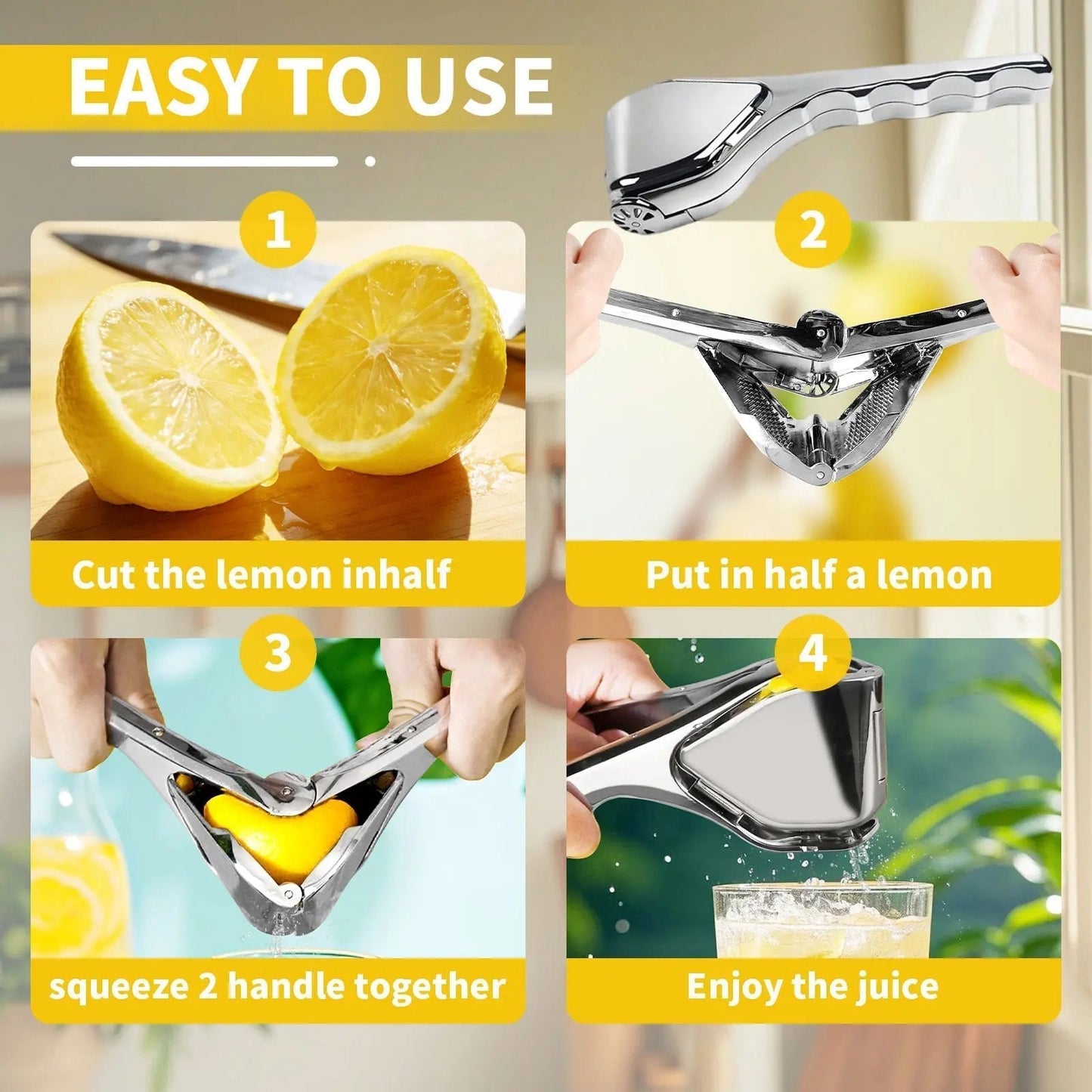 Citrus Squeezer | Stainless Steel or PP🍋