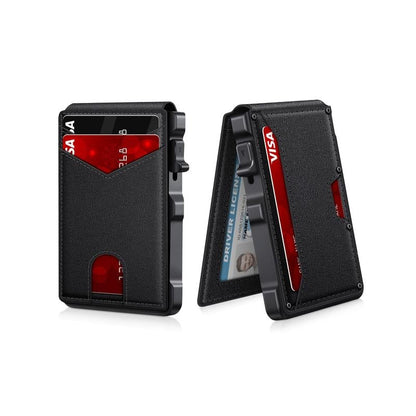 💼🔒Premium Aluminum RFID Blocking Minimalist Wallet for Men