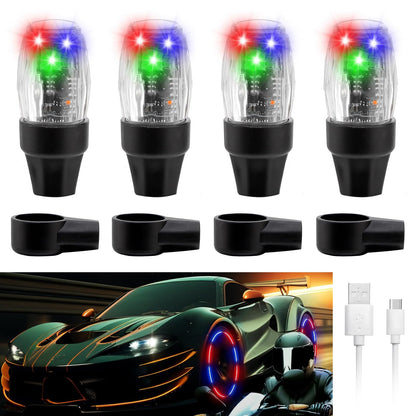 🔥 4PCS LED Wheel Lights – Make Your Car Impossible to Ignore at Night