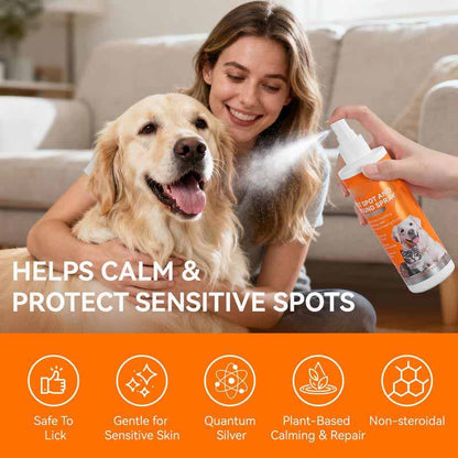 Vet-Recommended Itch Relief Spray for Dogs & Cats – Quantum Silver Formula