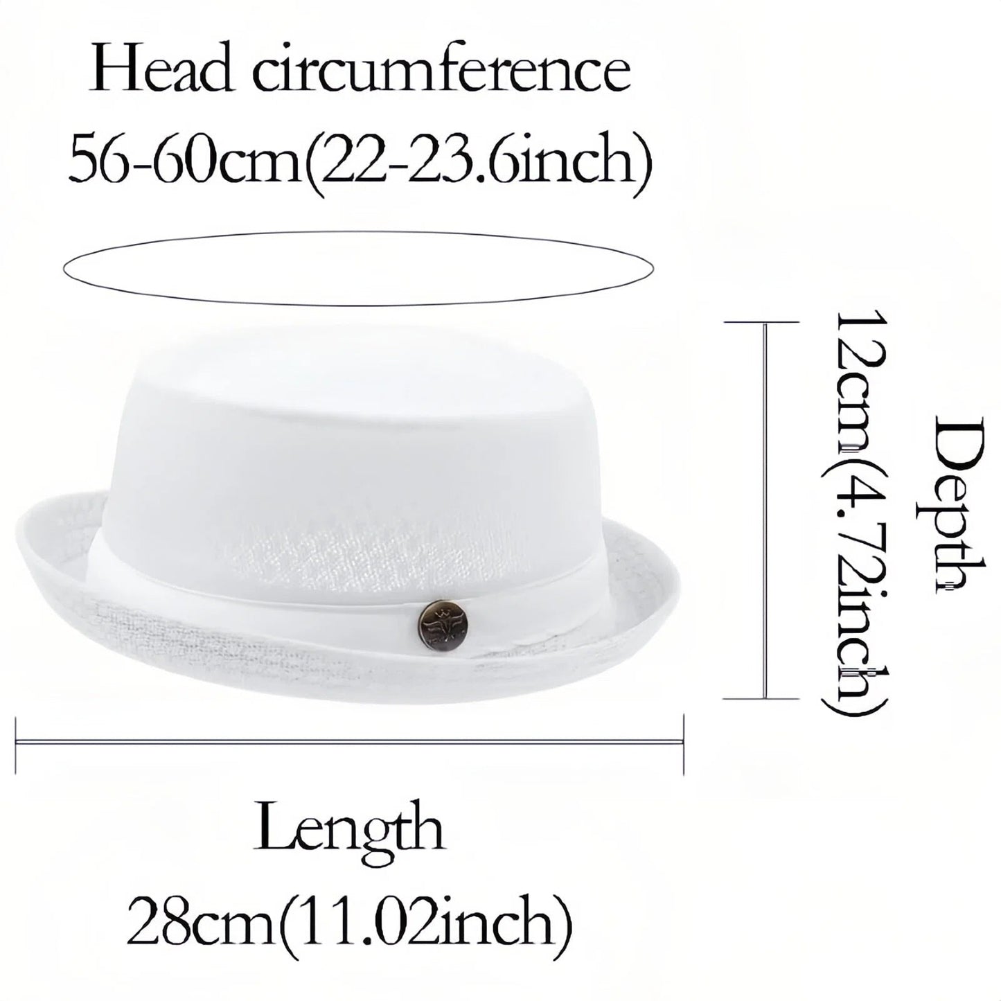 Unisex Breathable Mesh Pork Pie Hat