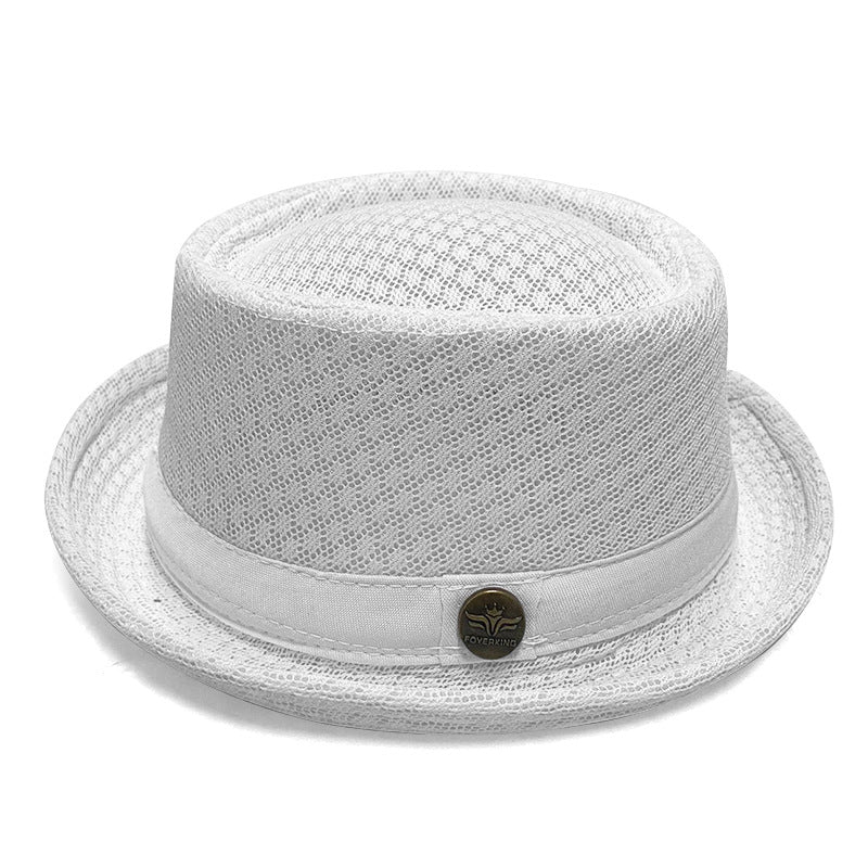 Unisex Breathable Mesh Pork Pie Hat