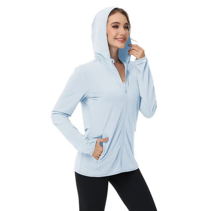 🎖️Women's Lightweight Long-Sleeved Sunscreen Hoodie Jacket