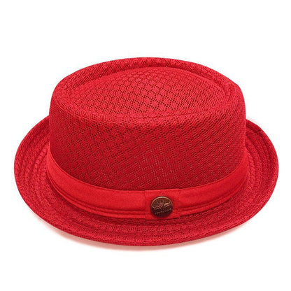 Unisex Breathable Mesh Pork Pie Hat