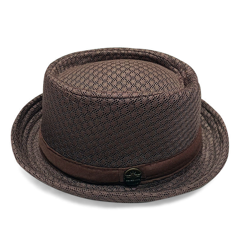 Unisex Breathable Mesh Pork Pie Hat