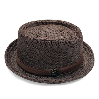 Unisex Breathable Mesh Pork Pie Hat
