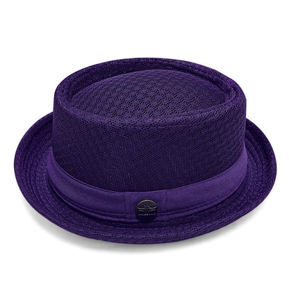 Unisex Breathable Mesh Pork Pie Hat
