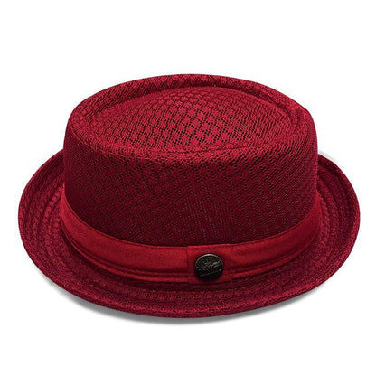 Unisex Breathable Mesh Pork Pie Hat