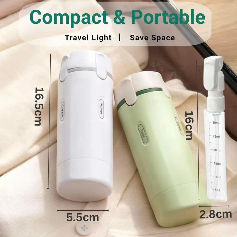 🔥4-in-1 Travel Dispenser Bottle⚡Leak-Proof Refillable Toiletry Organizer