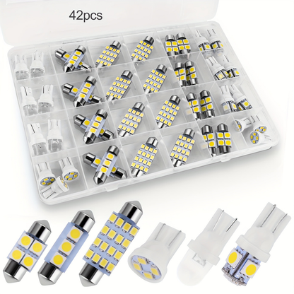 All-in-One Automotive LED Interior Conversion Kit (42-Piece Set)