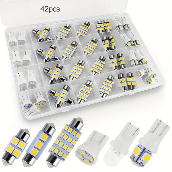All-in-One Automotive LED Interior Conversion Kit (42-Piece Set)