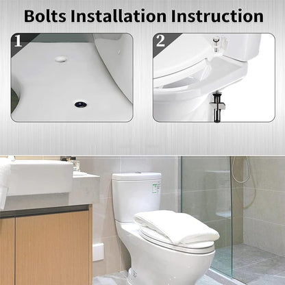 2 Pcs Heavy Duty Toilet Seat Fastener Bolt kit