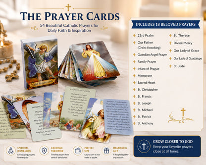 ✝️ Catholic Holy Card Holder – Pocket Prayer Card Organizer with Snap Closure