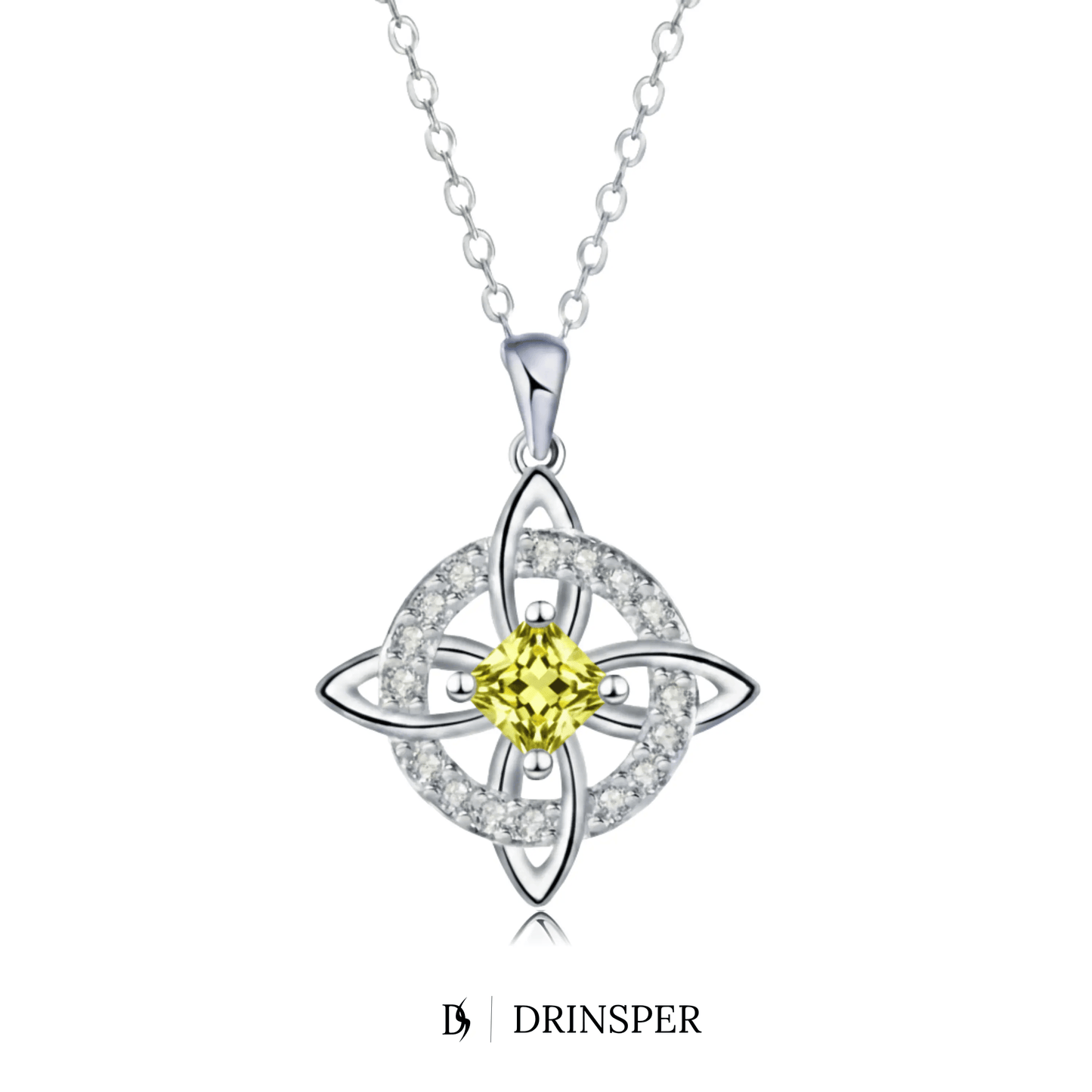 Mystical Birthstone Witches Knot Necklace – Natural Crystal🔮💞Protect Your Loved Ones