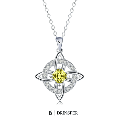 Mystical Birthstone Witches Knot Necklace – Natural Crystal🔮💞Protect Your Loved Ones