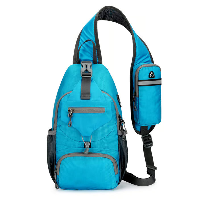 🌟 Packable Small Crossbody Sling Backpack with Side Pouch - ✨ Perfect for Hiking and Traveling