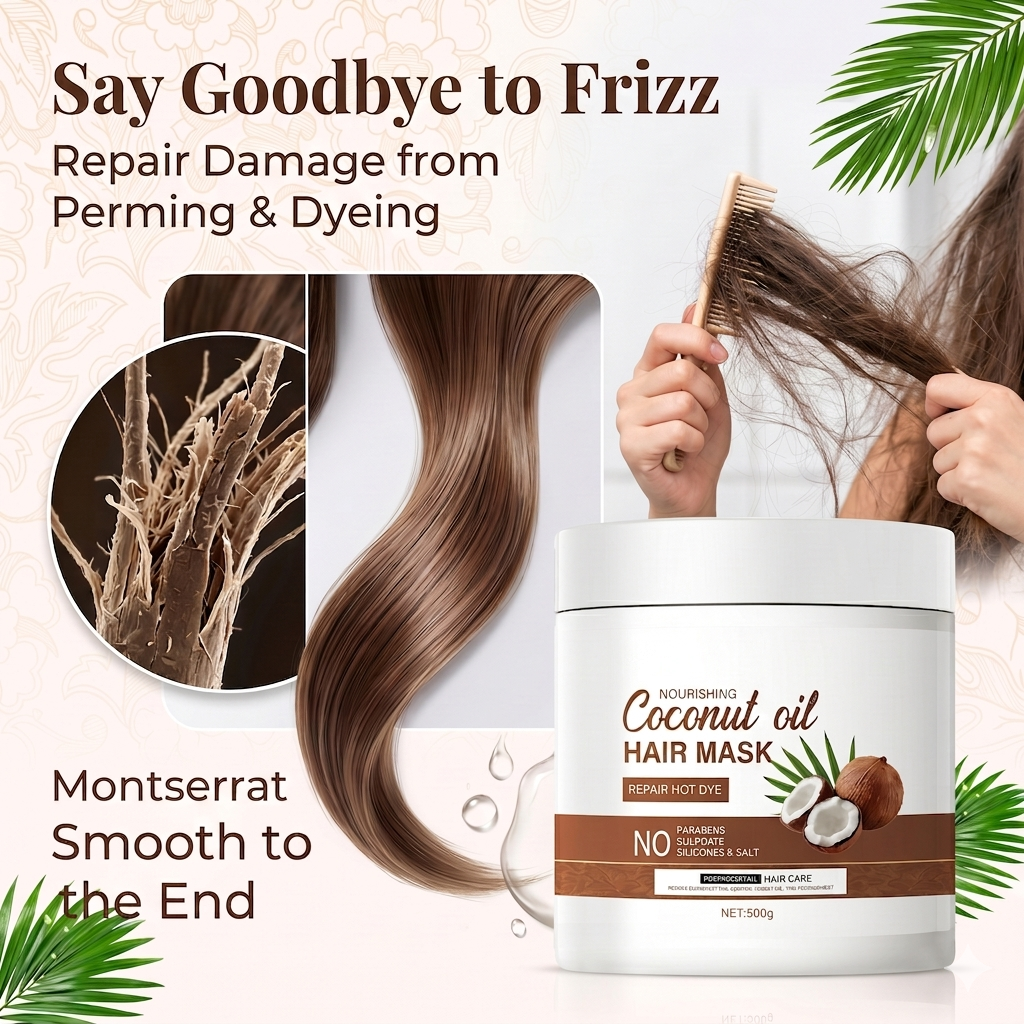 🔥50%off🔥Intensive Coconut Oil Hair Mask | Frizz Control & Deep Nourishment |