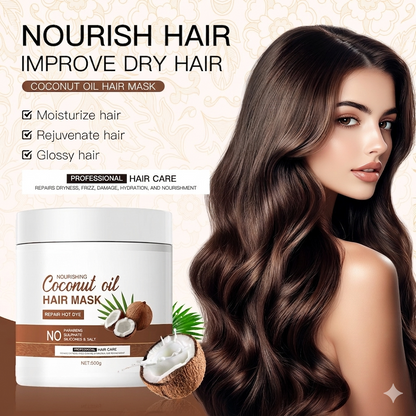 🔥50%off🔥Intensive Coconut Oil Hair Mask | Frizz Control & Deep Nourishment |