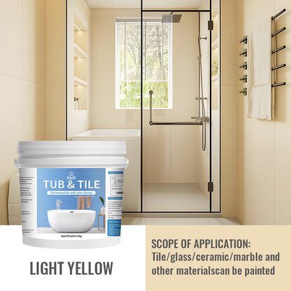 💎 2-Hour Bathroom Renovation! Premium Tub & Tile Refinishing Kit for Instant Showroom-Ready Floors 🏠✨