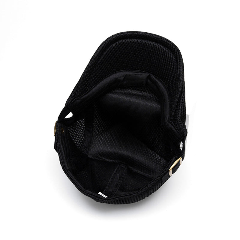 Men's Breathable Mesh Flat Cap – Adjustable Newsboy Ivy Beret Summer Hat