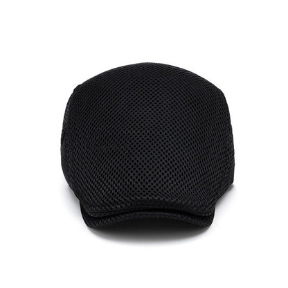 Men's Breathable Mesh Flat Cap – Adjustable Newsboy Ivy Beret Summer Hat