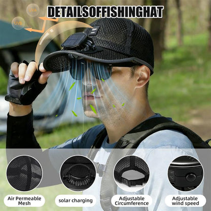 🔥HOT SALE 50% OFF🧢2026 Pro Outdoor Cooling Hat: Dual-Power Fan Cap