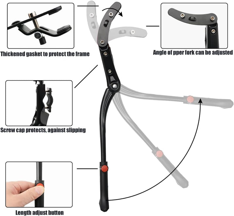 ✨ Premium Adjustable Bike Kickstand – Stability Meets Durability detail view
