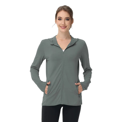 🎖️Women's Lightweight Long-Sleeved Sunscreen Hoodie Jacket