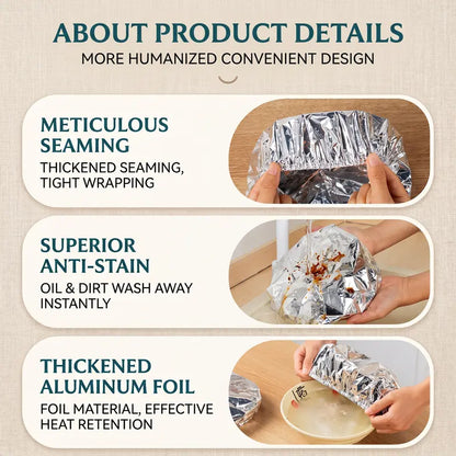 🧑‍🍳50K+ SOLD!✨ 💝Aluminum Foil Heat-retaining Cover (50pcs)