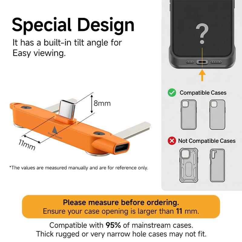 240W Super Fast Charging 360° Rotating Invisible Stand Detachable Two-in-One Charging Cable, Zinc Alloy Silicone Type-C Cable compatible with Apple and Samsung, essential for gaming, office, and car use | Bestselling cutting-edge technology.