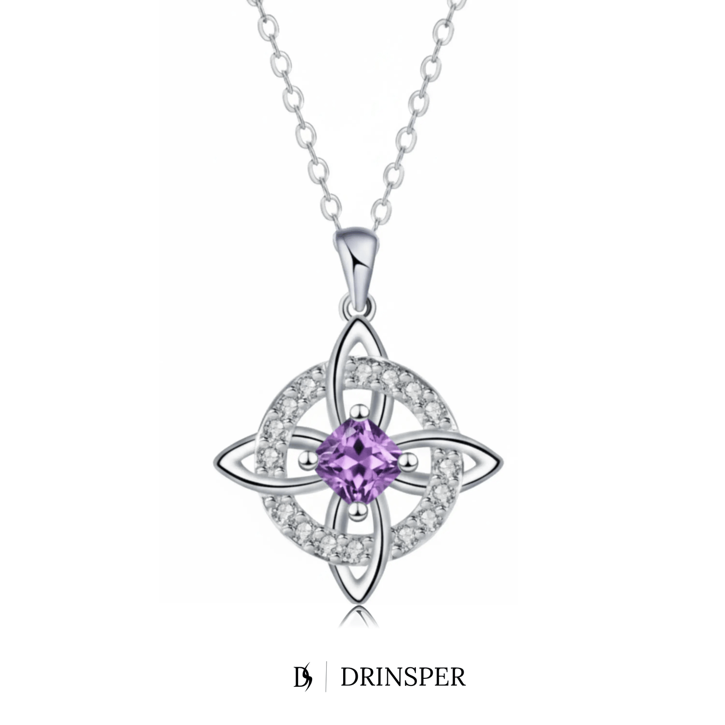Mystical Birthstone Witches Knot Necklace – Natural Crystal🔮💞Protect Your Loved Ones