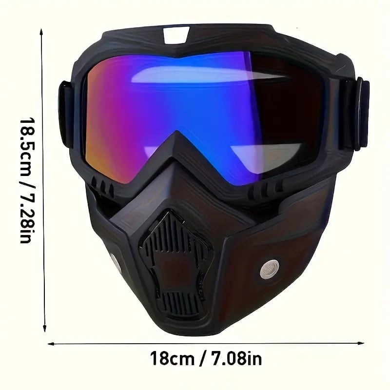 Full-Face Safety Goggles with Wide Vision Protection