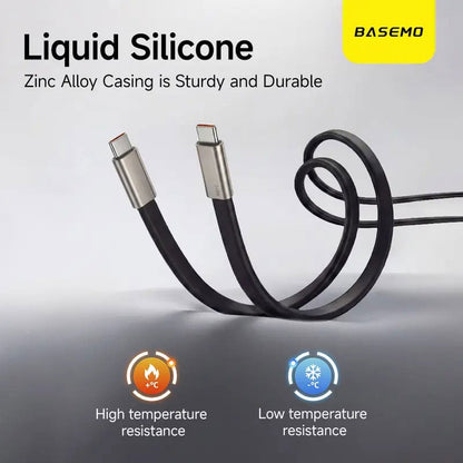 240W Super Fast Charging 360° Rotating Invisible Stand Detachable Two-in-One Charging Cable, Zinc Alloy Silicone Type-C Cable compatible with Apple and Samsung, essential for gaming, office, and car use | Bestselling cutting-edge technology.