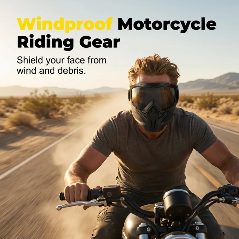 Full-Face Safety Goggles with Wide Vision Protection