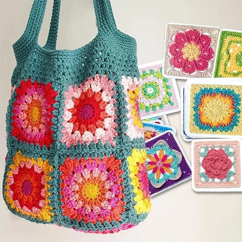 🧶 The Granny Square Card Deck • 50 Creative Crochet Patterns ✨ detail view