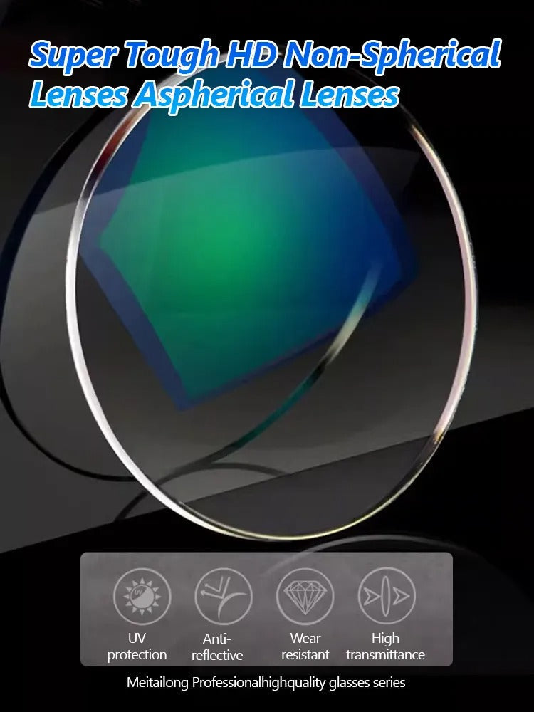 Lowest price of 2026 🔥 High-end titanium alloy frameless reading glasses with beveled edges 👍 Blocks blue light, radiation, and ultraviolet rays, relieving eye fatigue 👓️ detail view