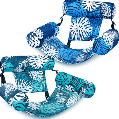 50% OFF NOW! 🌴 Inflatable Floating Chair – Tropical Leaf & Ultra-Light 260g 🌊
